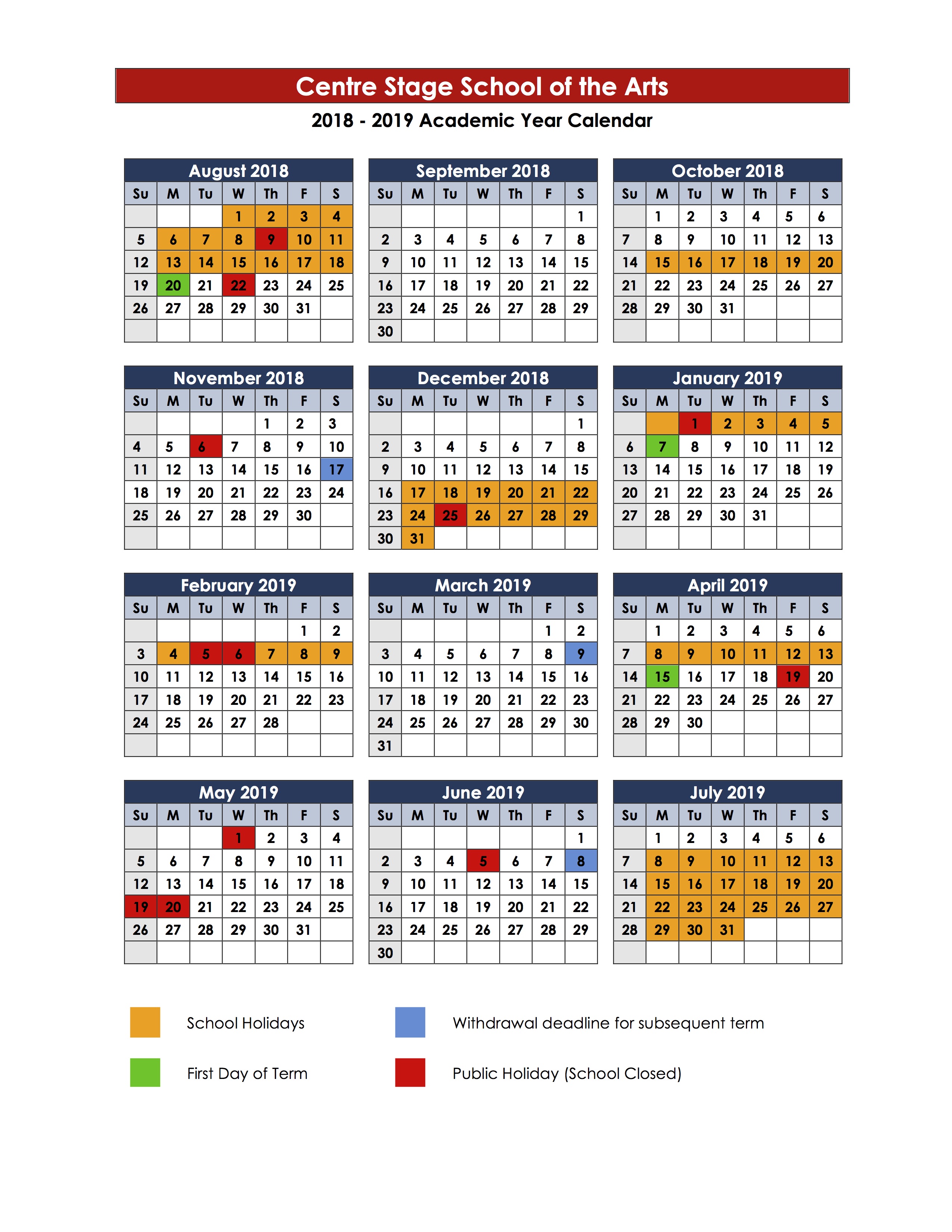 Singapore Calendar 2020 With Public Holidays Printable SEMA Data Coop